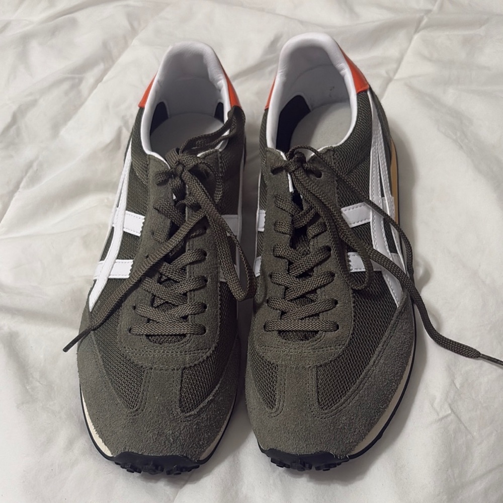 Onitsuka Tiger by Asics Green and White Sneakers Modern Design